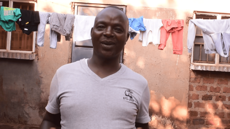 Alex Muhumuza, a local boda boda rider and board member in Kasubi,